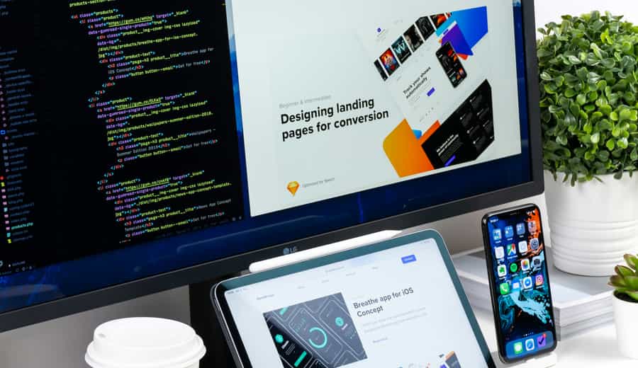 Website production interface planning